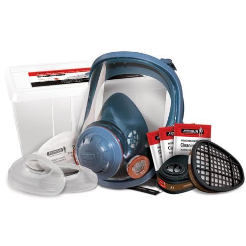 Armour Full Face Organic Vapour Filter Mask Kit Medium