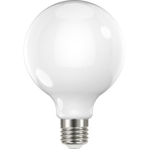 GE Lighting LED Dimmable G95 Opal Glass 7.6 Watt Warm White 15077L
