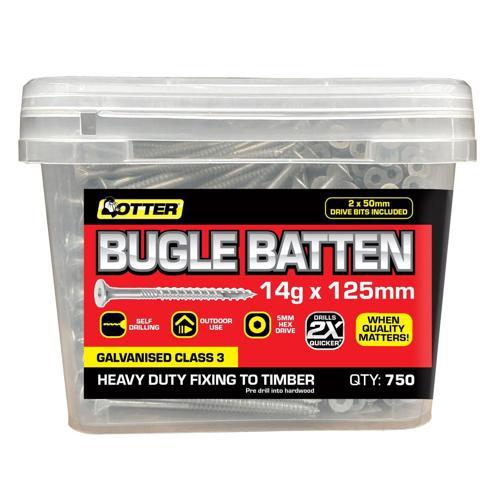 Otter Heavy Duty Timber Screws 14g X 125mm Pack of 750 Galvanised