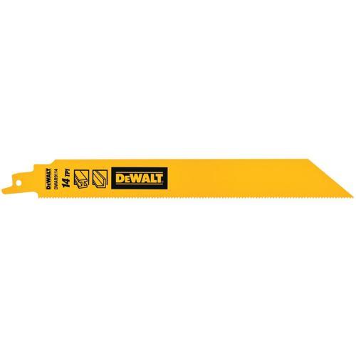 DeWALT 14TPI Recip Blade 225mm 5 Pack