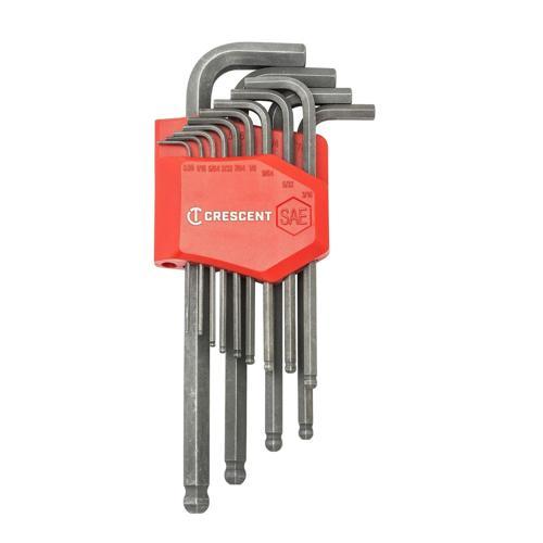 Crescent Long Ball End SAE Hex Key Set 14 Pieces
