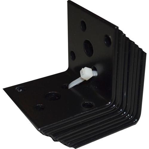 Carinya Reinforcing Bracket 60 X 60 X 40 X 2mm Black Pack of 8