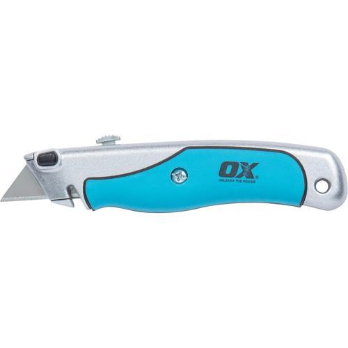 Ox Soft Grip Utility Knife Blue