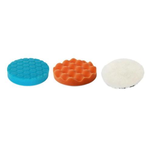 Jobmate Polisher Foam & Lamb Bonnet 150mm 3pk Pack of 3