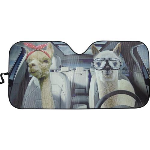 ACE Car Sunshade Driving Llamas 147 X 70cm