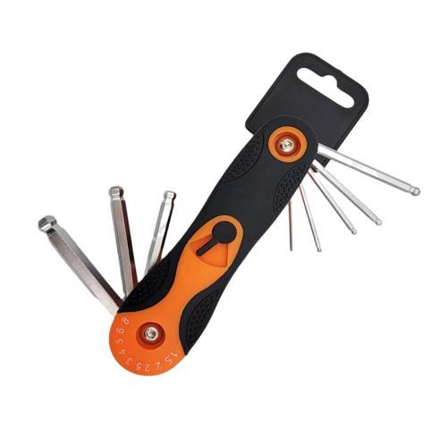 Number 8 Hex Key Set Folding 8 Piece