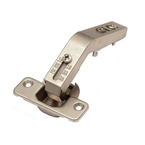Hafele Concealed Cabinet Hinge 60 Degree. 48/6 Drill Pattern. Nickel Pack of 2