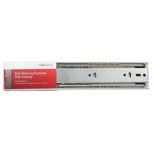 Hafele Ball Bearing Drawer Runner 250mm Silver 494.04.031