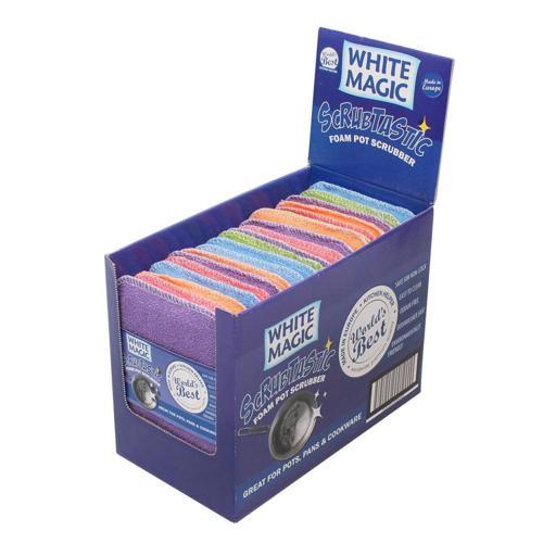 White Magic Scrubtastic Foam Scrubber 12.5cm