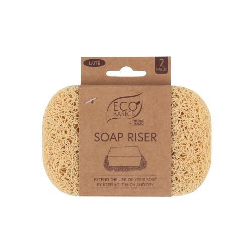 Soap Riser 120mm 90mm 20mm Latte Pack of 2