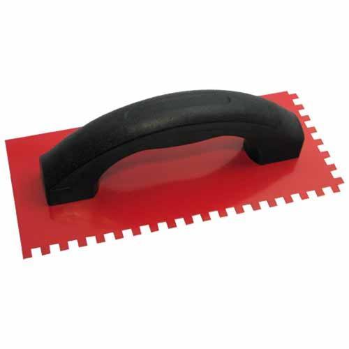 QEP Adhesive Trowel Square Notch Steel 6mm Red & Black