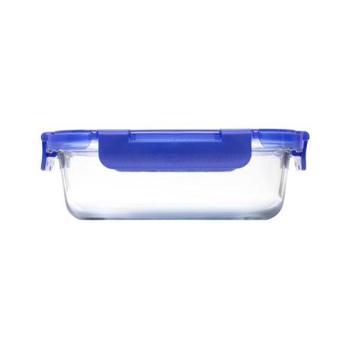 Pyrex Lock N Store Rectangle Container with Blue Lid 640ml