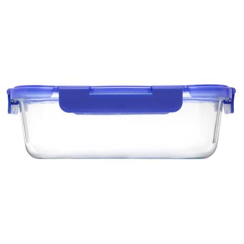 Pyrex Lock N Store Rectangle Container with Blue Lid 1.52L