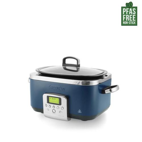 GreenPan Slow Cooker 6L PFAS Free - Oxford Blue