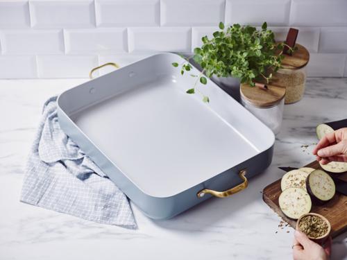 GreenPan Padova Smokey Blue PFAS Free Roasting Pan