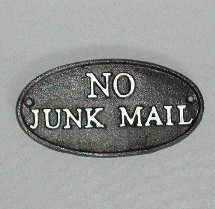 Sign - No Junk Mail