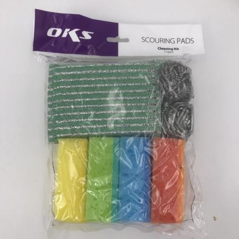 Kitchen Cleaning Sponge Set - 11pcs (12 Sets)