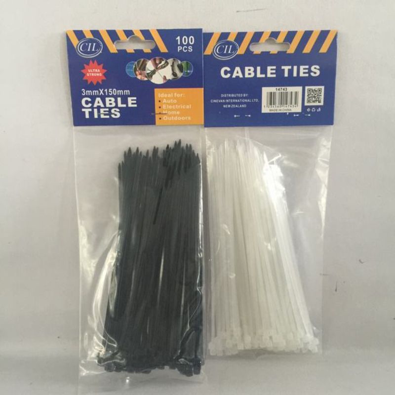 Cable Tie - 3 x 150mm (1200pcs)
