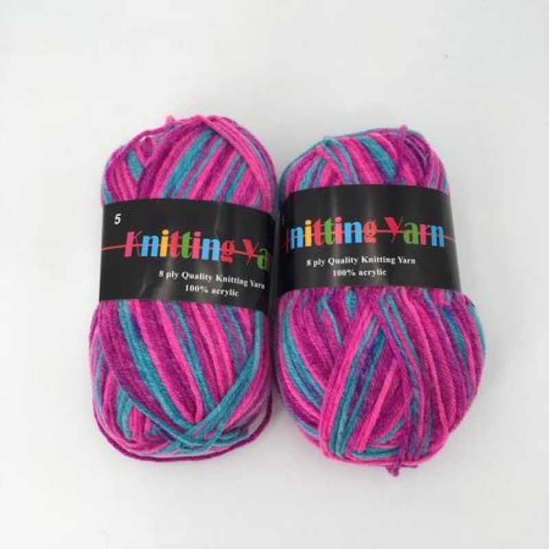 Knitting Yarn - #5 Mix 100g (Set of 6)