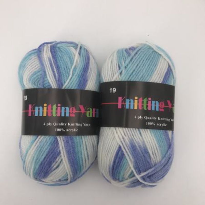 Knitting Yarn - #19 Mix 100g (Set of 6)