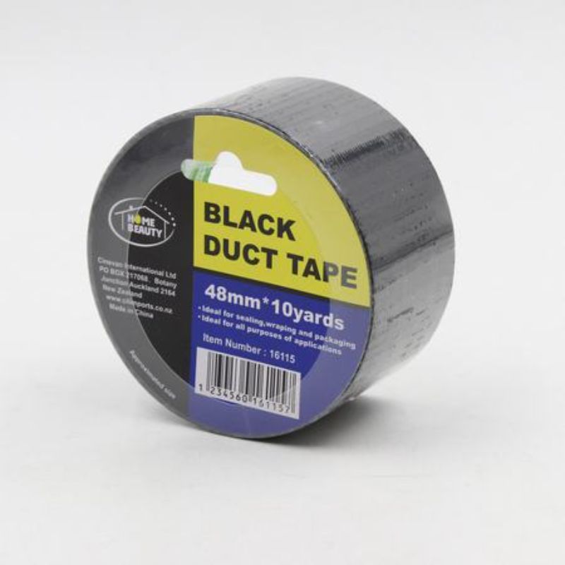 DUCT TAPE - BLACK 48mm x 10y (Set of 12)