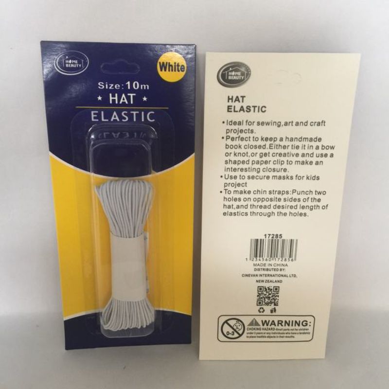 Elastic - White 10m (Set of 12)