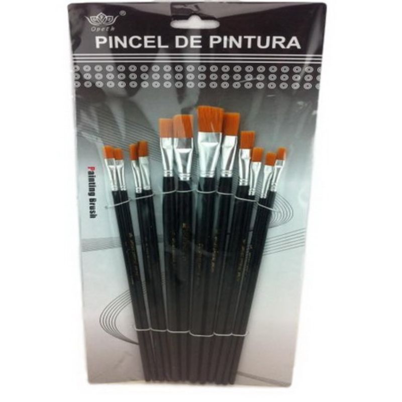 Paint Brush - Black (12 Packs)