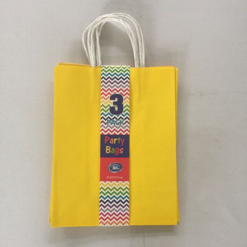 Gift Bags - Yellow 21 x 27 x 11cm (36pcs)