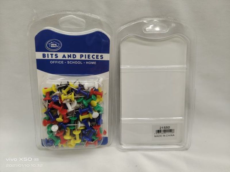 Push Pins - 100pcs (12 Packs)