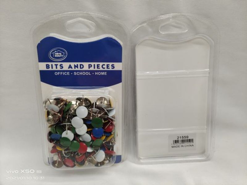 Push Pins - 200pcs (12 Packs)