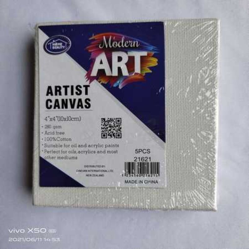 Artist Canvas - 10 x 10CM (6 Packs)