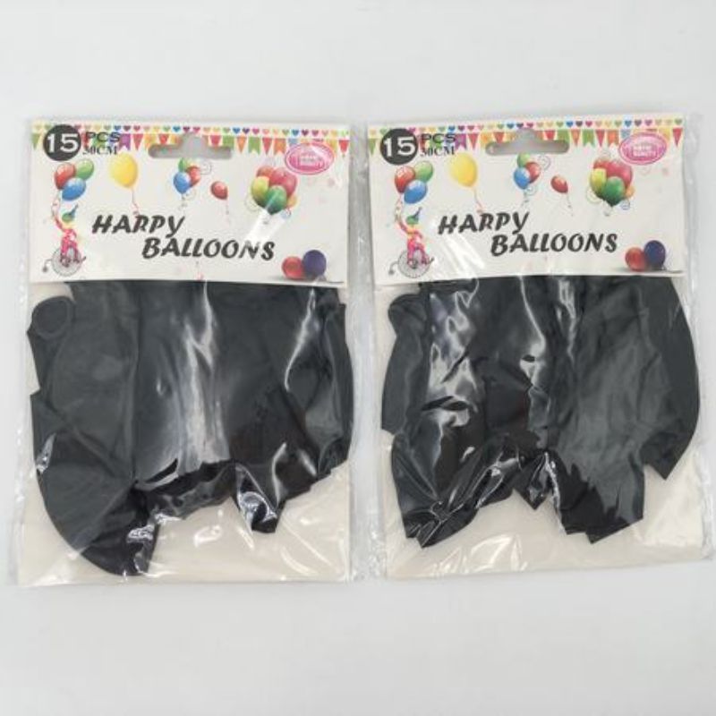 Balloon - Black 12"(180pcs)