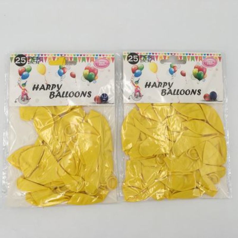 Matte Balloons - Yellow 10" (300pcs)