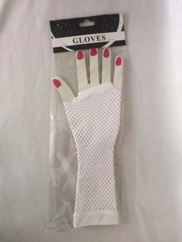 Party Glove - Long White (Set of 12)