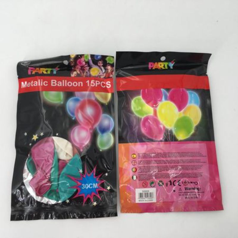 Metalic Balloon - Mixed Colour 30cm (180pcs)