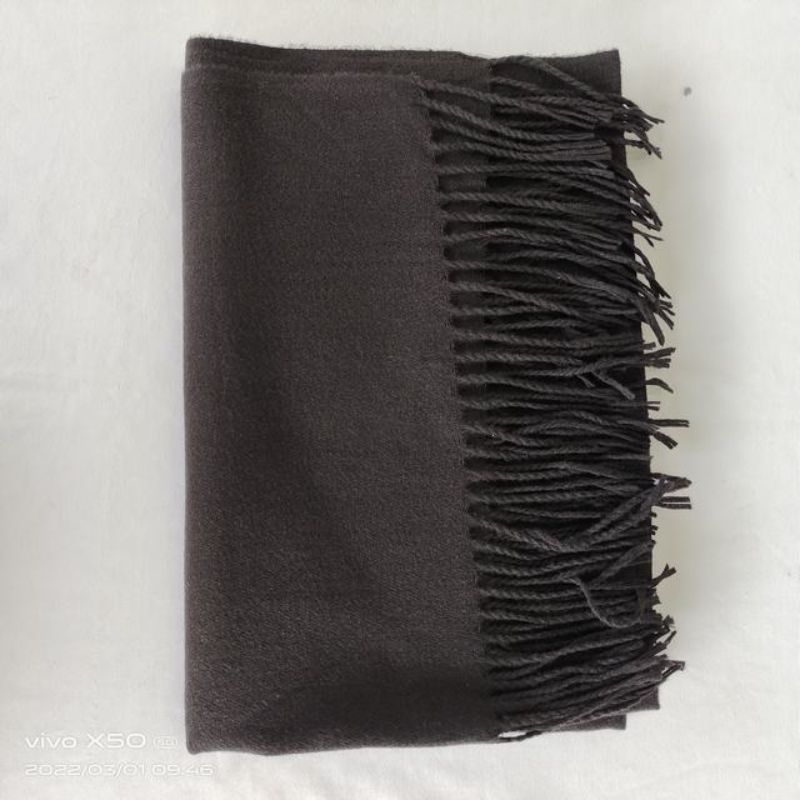Scarf - Black Plain 70 x 180 (Set of 6)