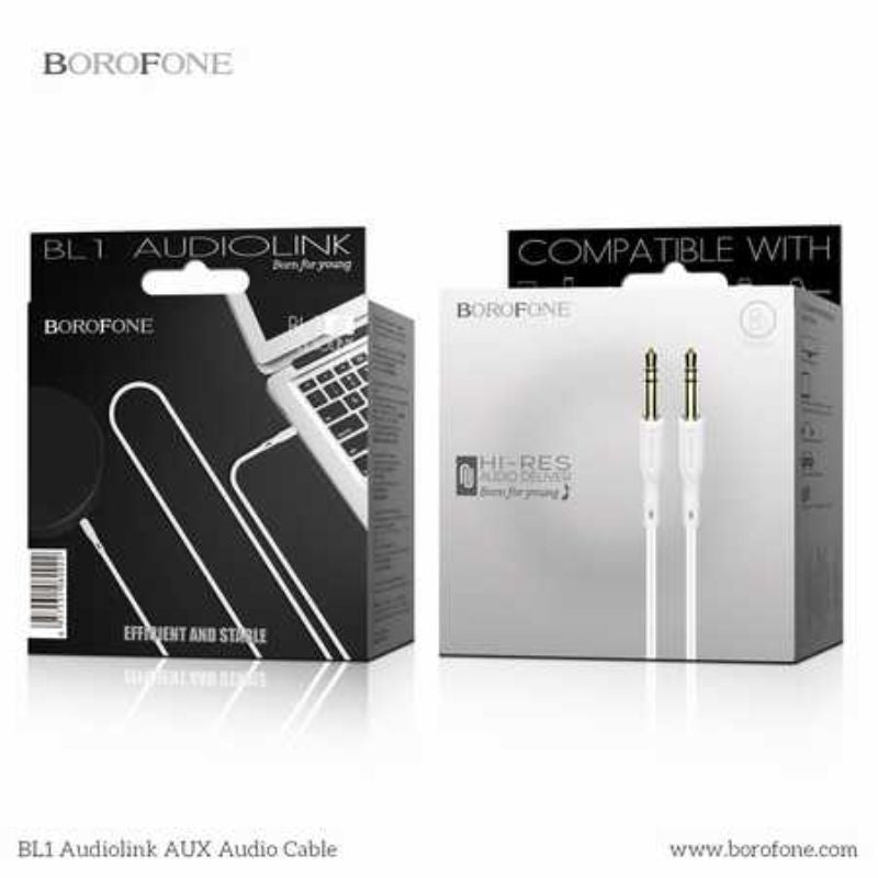 AUX Audio Cable - BL1 Audiolink 1M White (Set of 12)