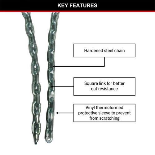 Master Lock Steel Chain 1m X 8mm Silver