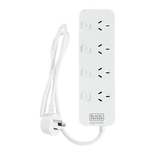 Black+Decker 4 Way Powerboard BDP4SISW