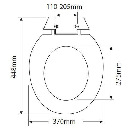 Legacy Toilet Seat Black
