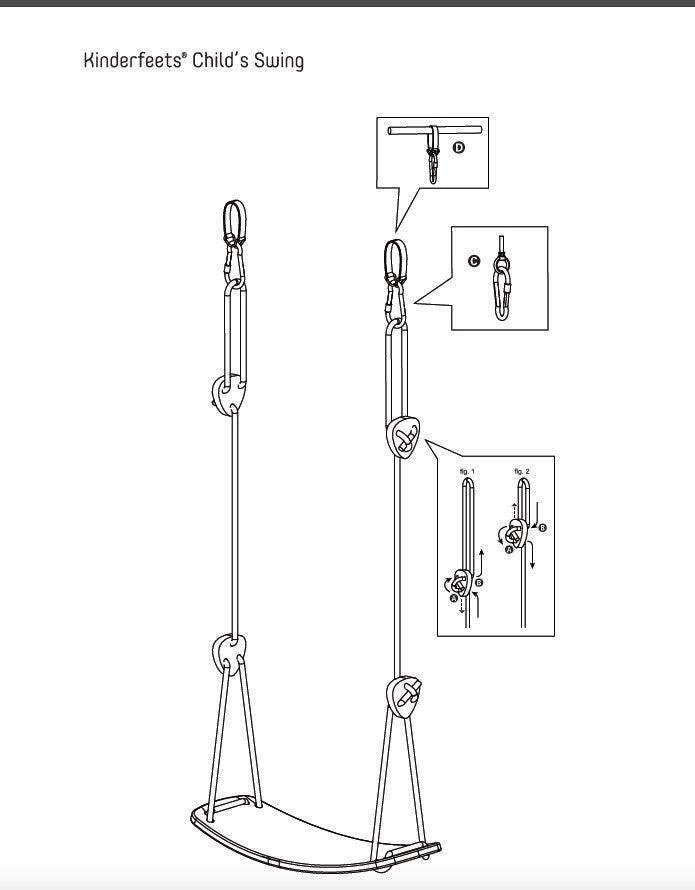 Kinderfeets Trapeze with Rings