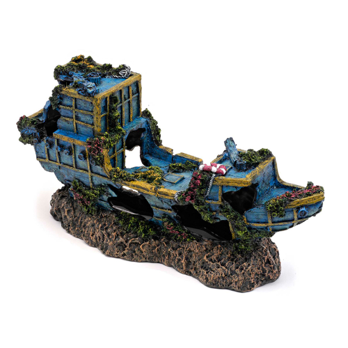 Aquatic Ornament - Sunken Treasure Ship Small (17.78 cm)