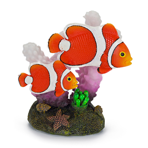 Aquatic Ornament - Clown Fish & Coral (5.1 x 7.6cm)