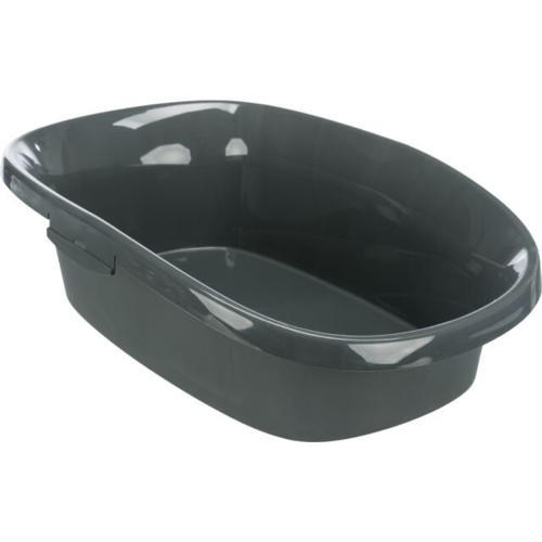 Cat Litter Tray with Rim - Anthracite / Grey-Green