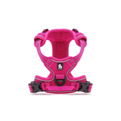Deluxe Mesh Dog Harness - Fuchsia (Large)