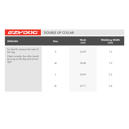 ED Dog Collar - Double Up Black Denim (XL)