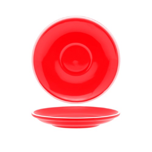 Long Black / Flat White Saucer - Rockingham Red 14cm (Box of 6)