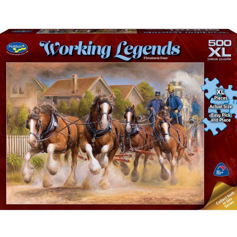 XL jigsaw puzzle featuring Australian heritage artwork by Almar Zaadstra, with 500 large pieces for easy assembly.