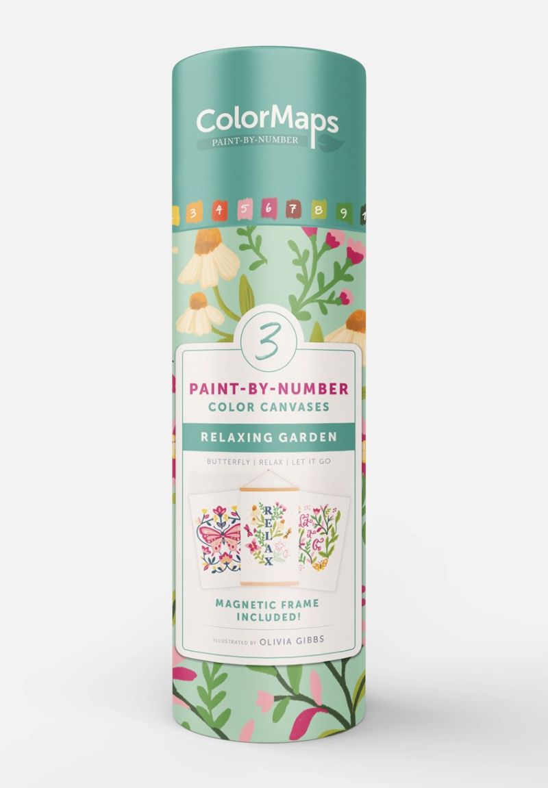 ColorMaps: Paint-by-Number Relaxing Garden