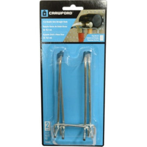 Pegboard Hooks Double Hook 2pce #18444 100mm Crawford